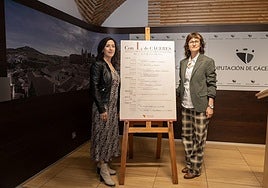 Esther Gutiérrez y Ada Salas durante la presentación de la iniciativa.