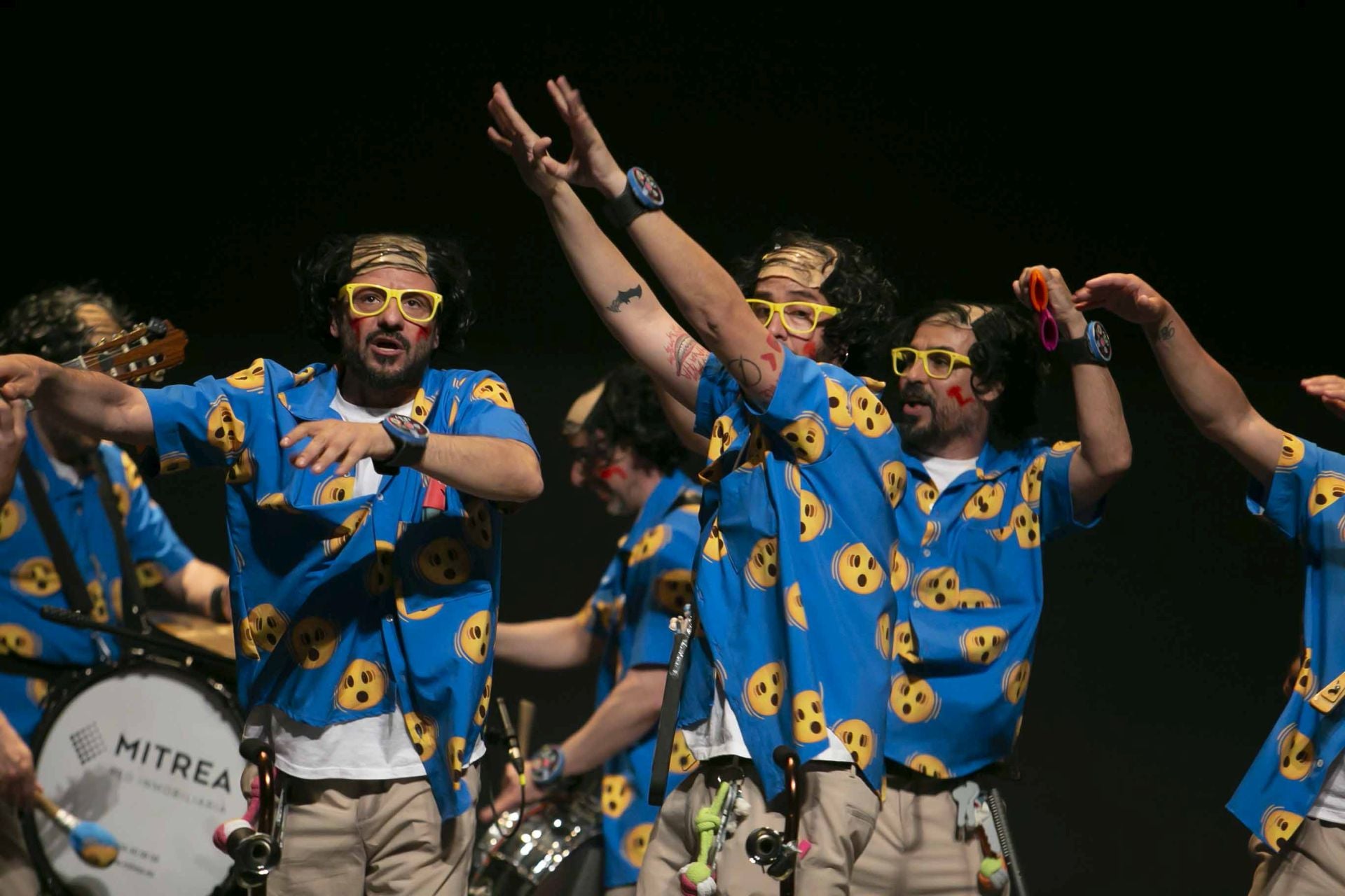 Las mejores imágenes de la actuación en Mérida de &#039;Los Calaíta&#039;, ganadores del Carnaval de Cádiz 2025