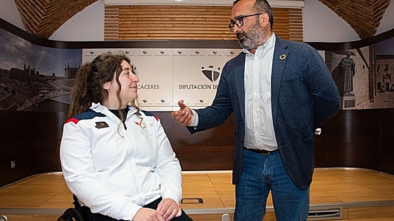 Loida Zabala promoverá con la Diputación de Cáceres la inclusión e igualdad en el deporte