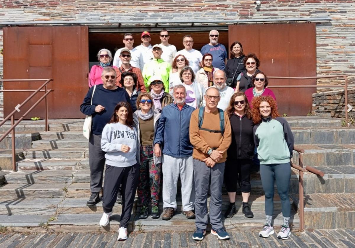 Funcionarios públicos participantes en el curso de tres días en el entorno de Monfragüe.