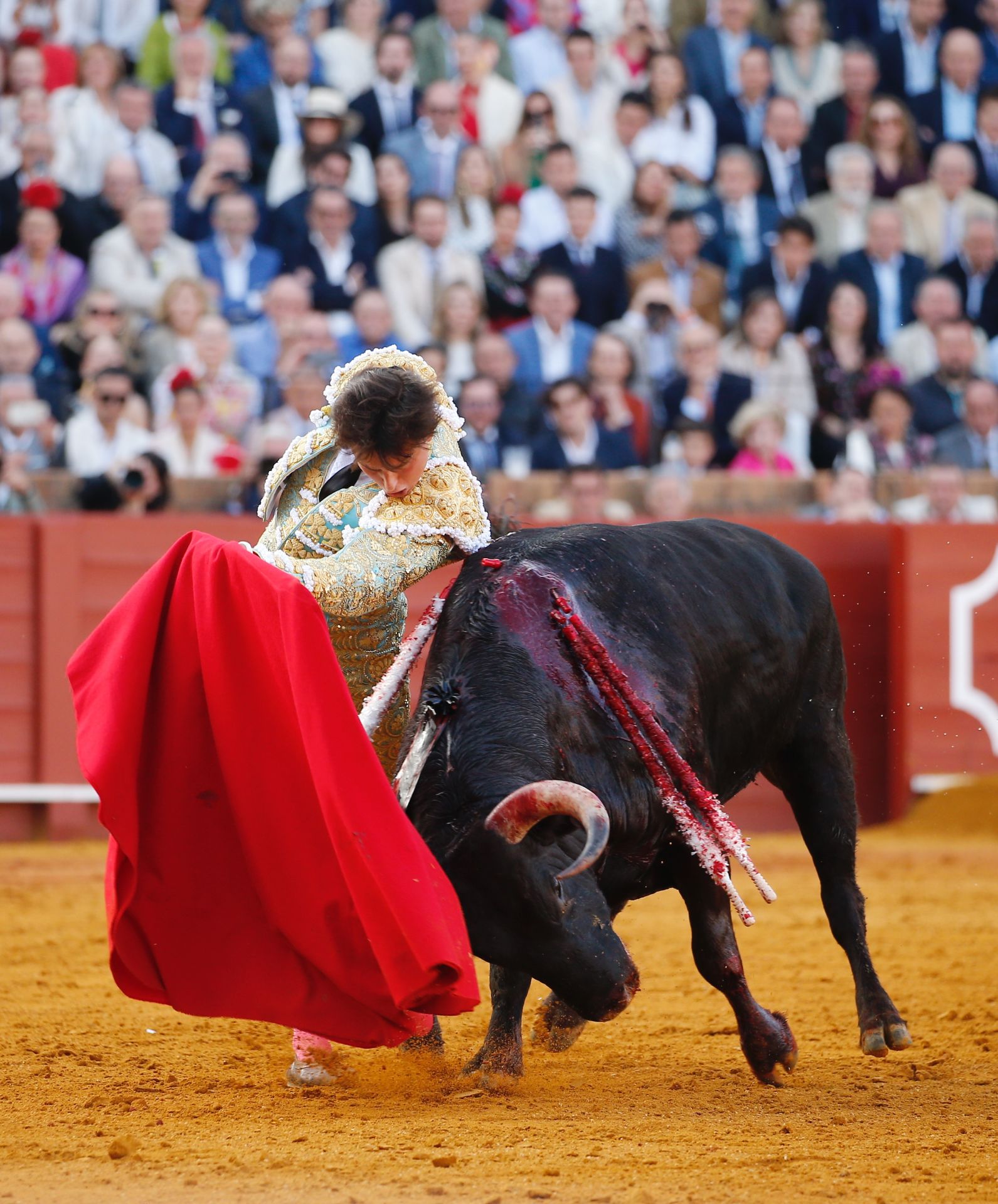 Las mejores imágenes del festejo con Perera, Roca Rey y Juan Ortega