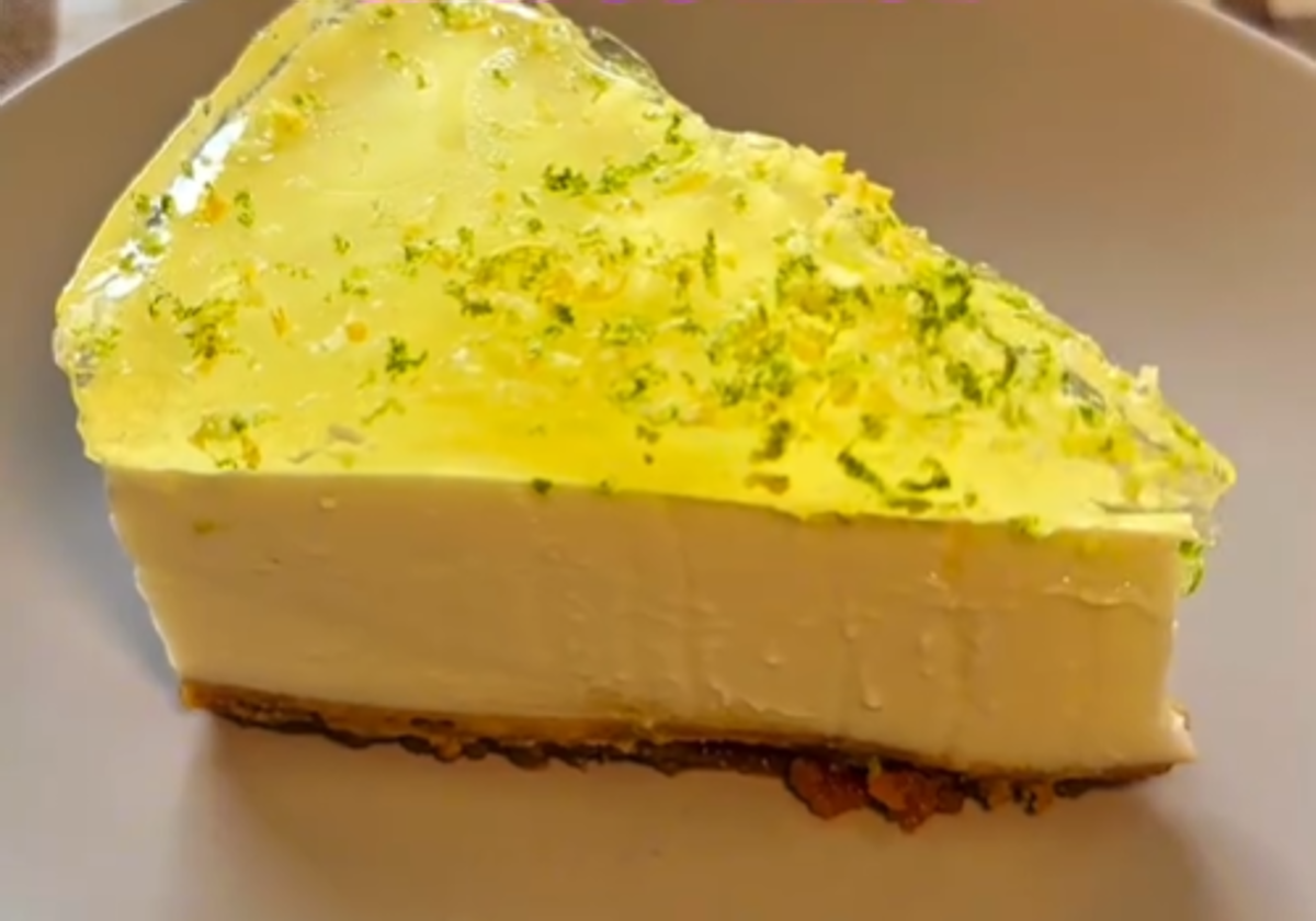 Tarta de limón y galletas