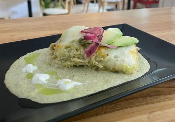 Este pastel azteca de Taquería del Sur ha ganado la última ruta de la tapa sin gluten de Badajoz.