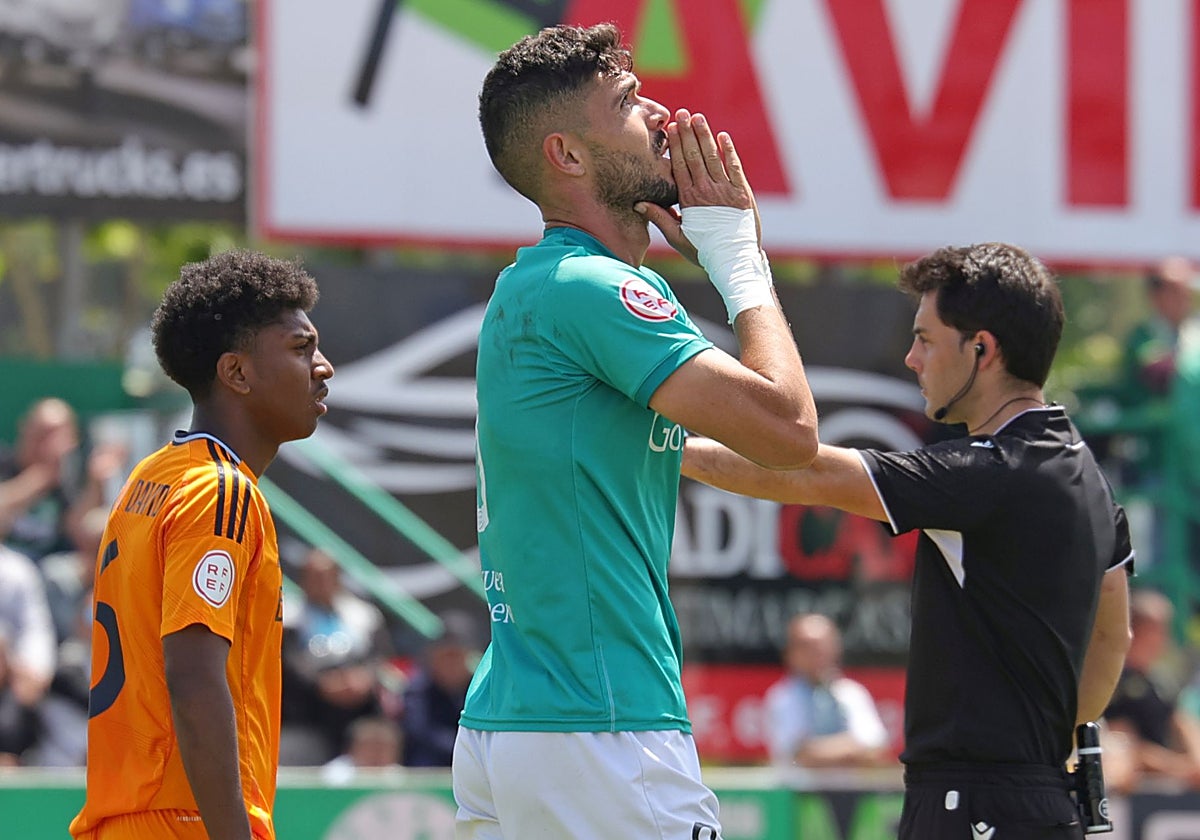 Ruyman se lamenta tras una ocasión en la segunda mitad.