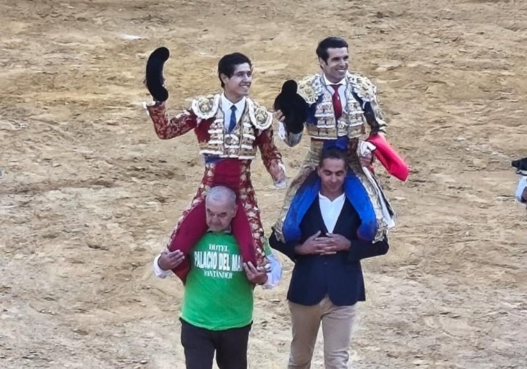 Emilio de Justo y Adame, a hombros en Jerez de los Caballeros