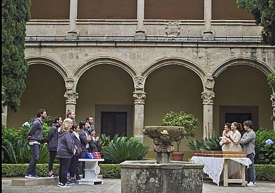 Grabación del programa en el Monasterio San Jerónimo de Yuste.