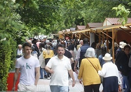 Ambiente general de la feria, este viernes.