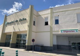 Entrada del Hospital de Zafra.