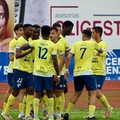 Los jugadores del Villafranca celebran un gol esta temporada.