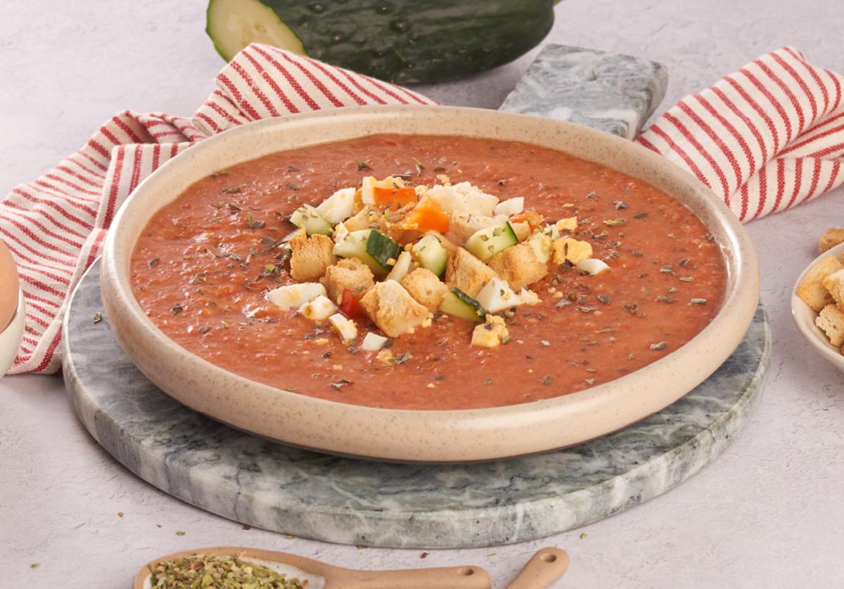 Receta original de gazpacho andaluz