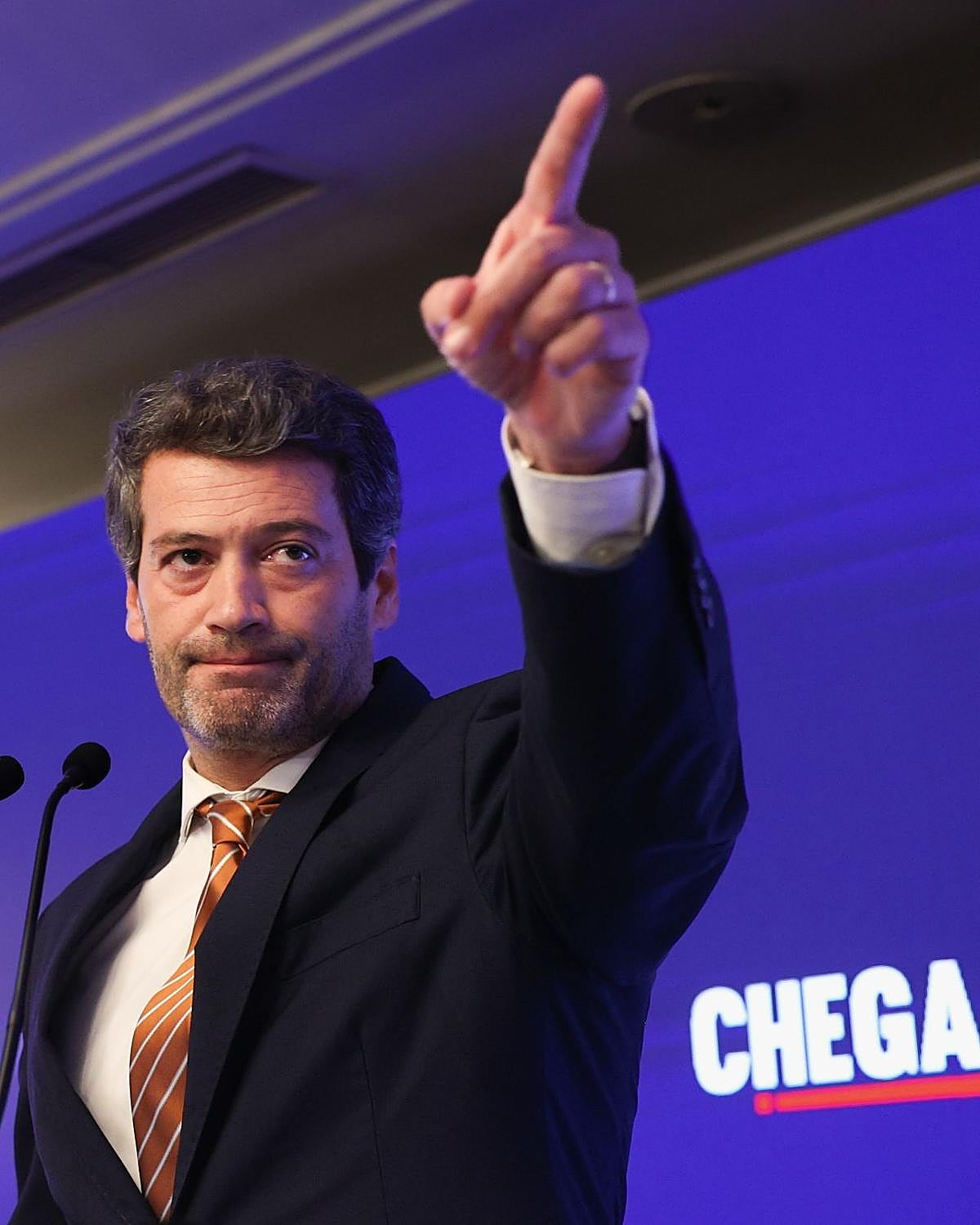 André Ventura es el líder de la extrema derecha portuguesa.