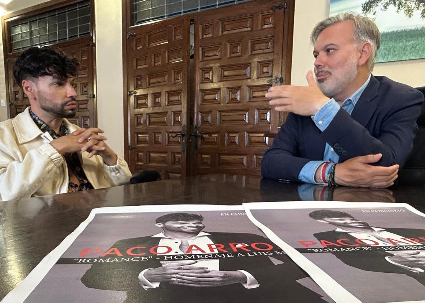 Paco Arrojo, en su encuentro con Fernando Pizarro.