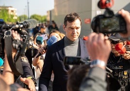 David Sánchez, en los juzgados de Badajoz.