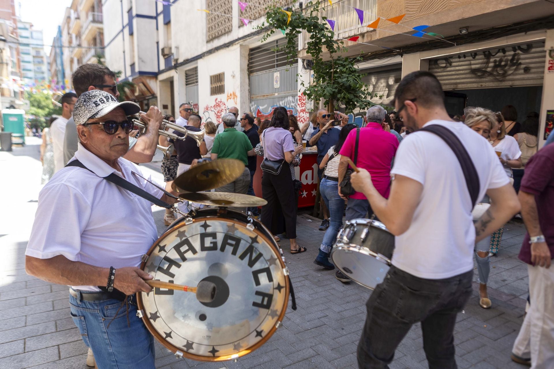 Ambiente en la feria de día de Cáceres