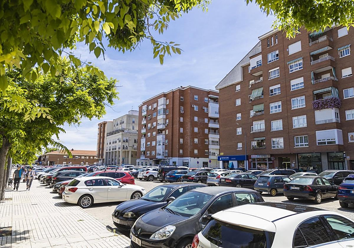 El aparcamiento donde iba construirse el subterráneo.