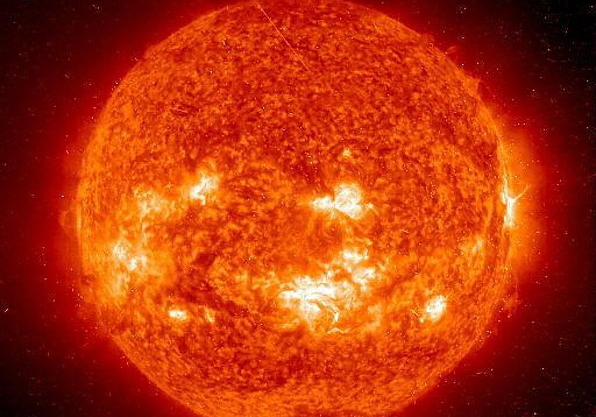 Imagen de la intensa actividad solar