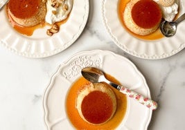 Flan de huevo con caramelo