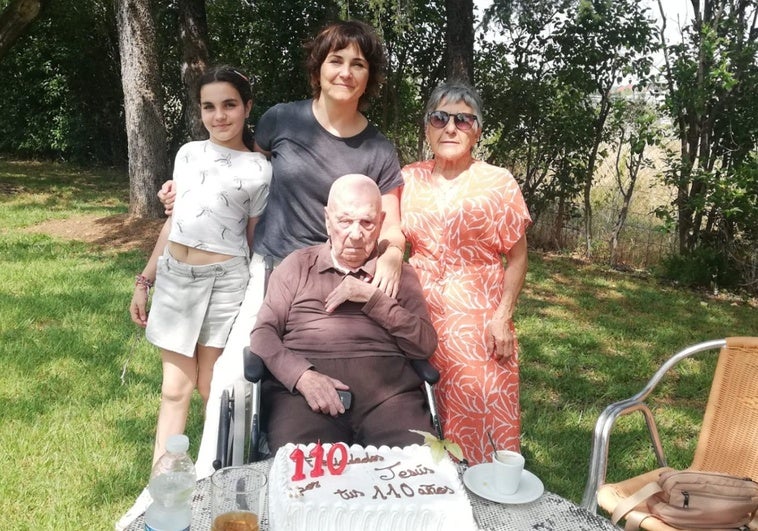 Jesús Redondo se convierte a los 110 años en súpercentenario