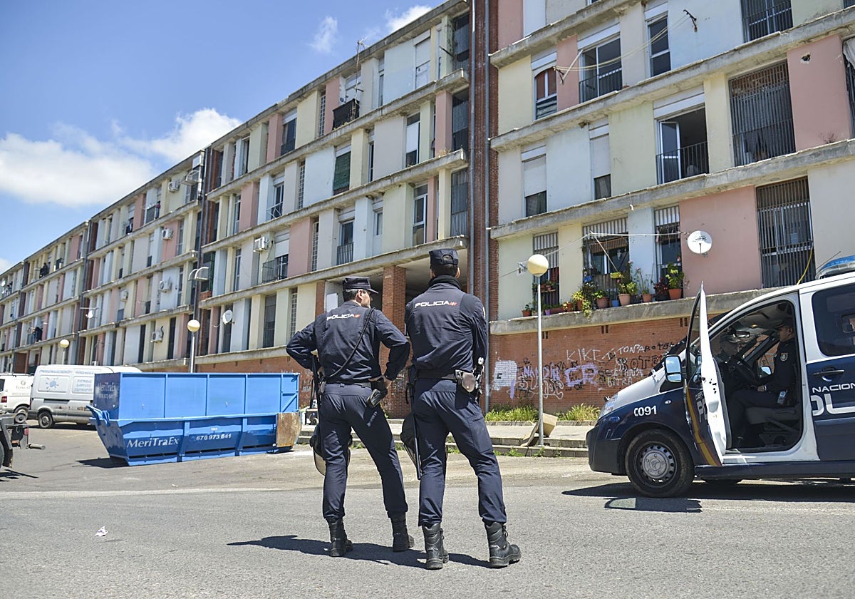 La Policía Nacional en Los Colorines en una imagen de archivo.