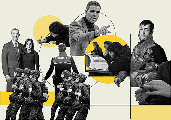 Representación del examen que deben aprobar los extranjeros que aspiren a la nacionalidad española.