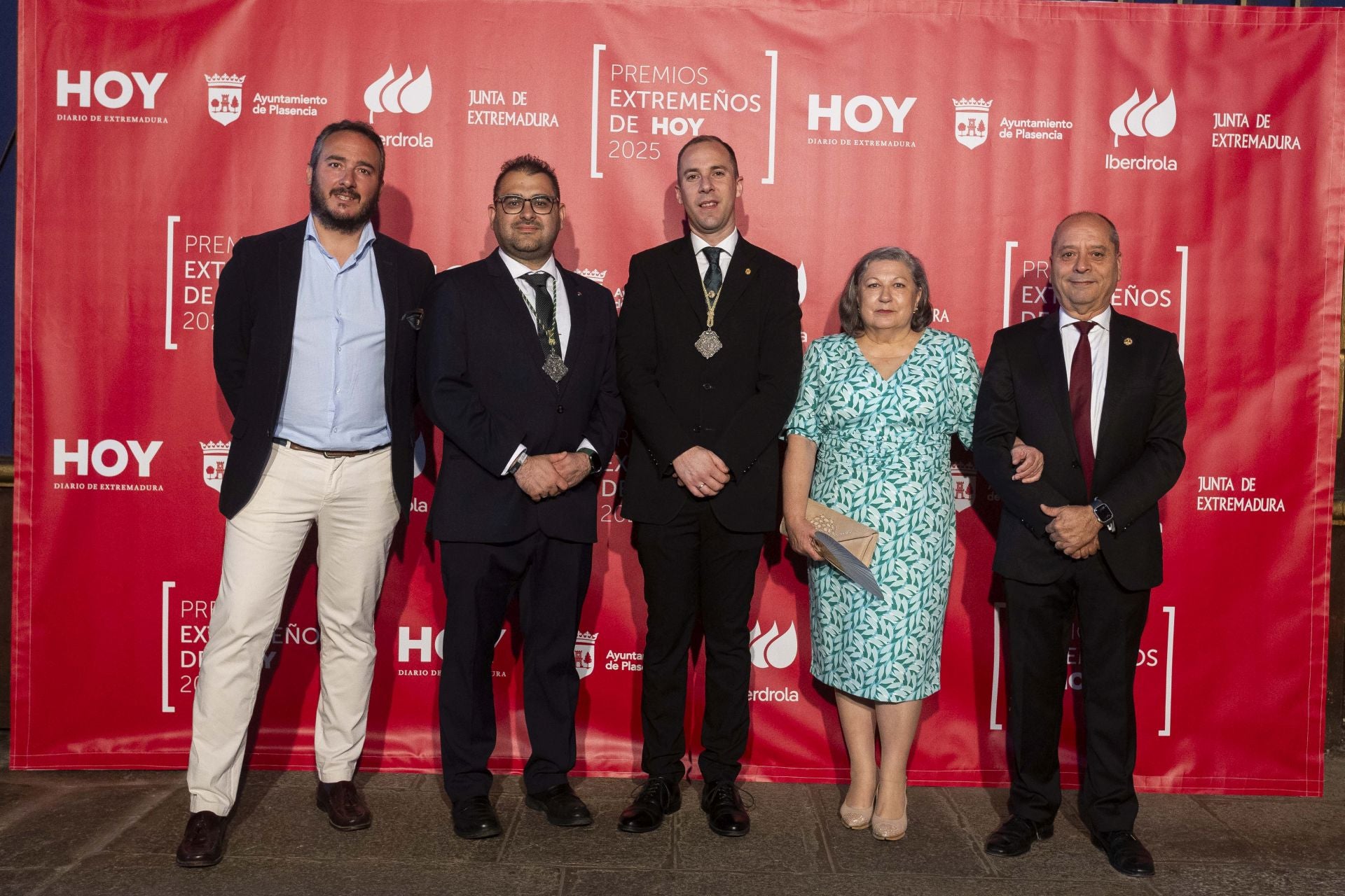 Javier Izquierdo, Sergio Blanco, Sergio Gómez, Julia Palomo y Francisco Berrocoso.