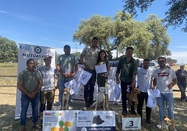 Podium de campeones.