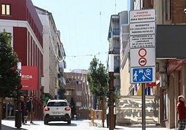 Calle Félix Valverde Lillo, en el circuito de la futura ZBE.
