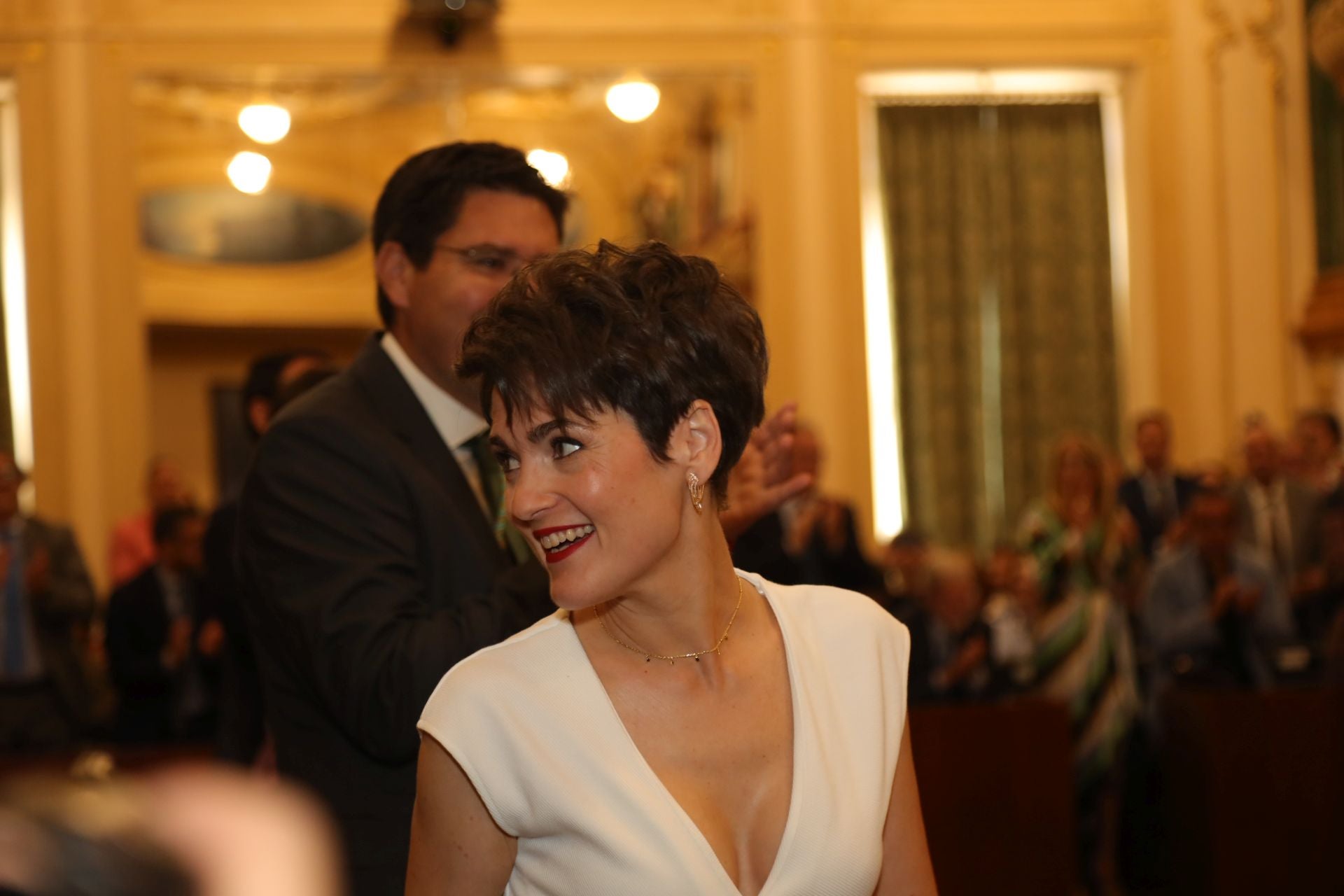 Toma de posesión de Raquel del Puerto como presidenta de la Diputación de Badajoz, en imágenes
