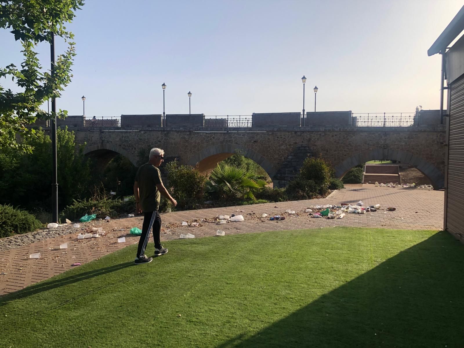 Así amanece el entorno del río Guadiana tras el revuelo de Los Palomos