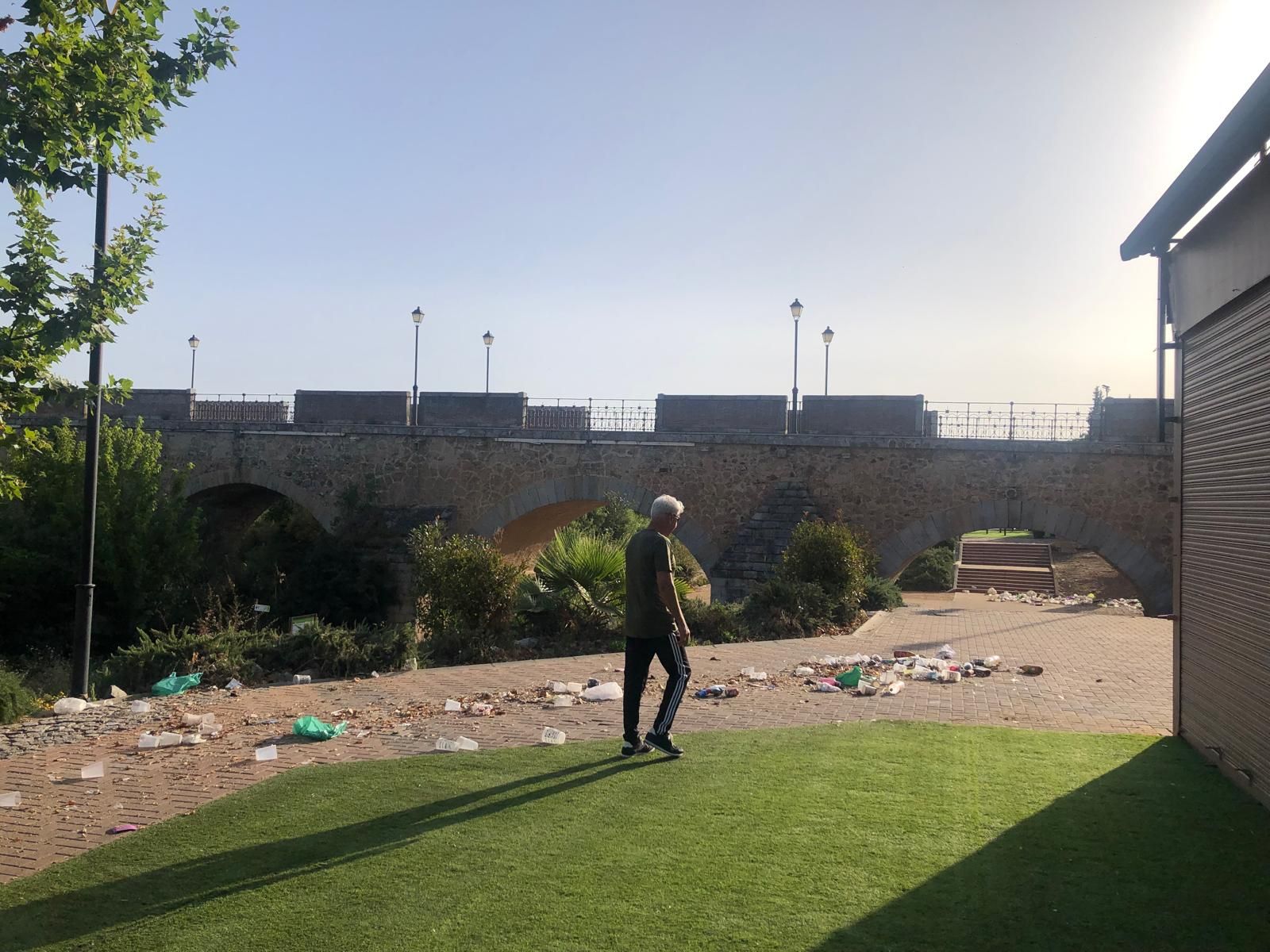 Así amanece el entorno del río Guadiana tras el revuelo de Los Palomos