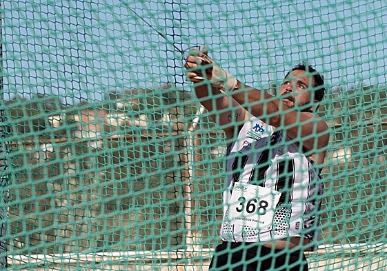 Javier Cienfuegos durante la prueba en la tercera jornada de la Liga Individual celebrada en Cáceres.