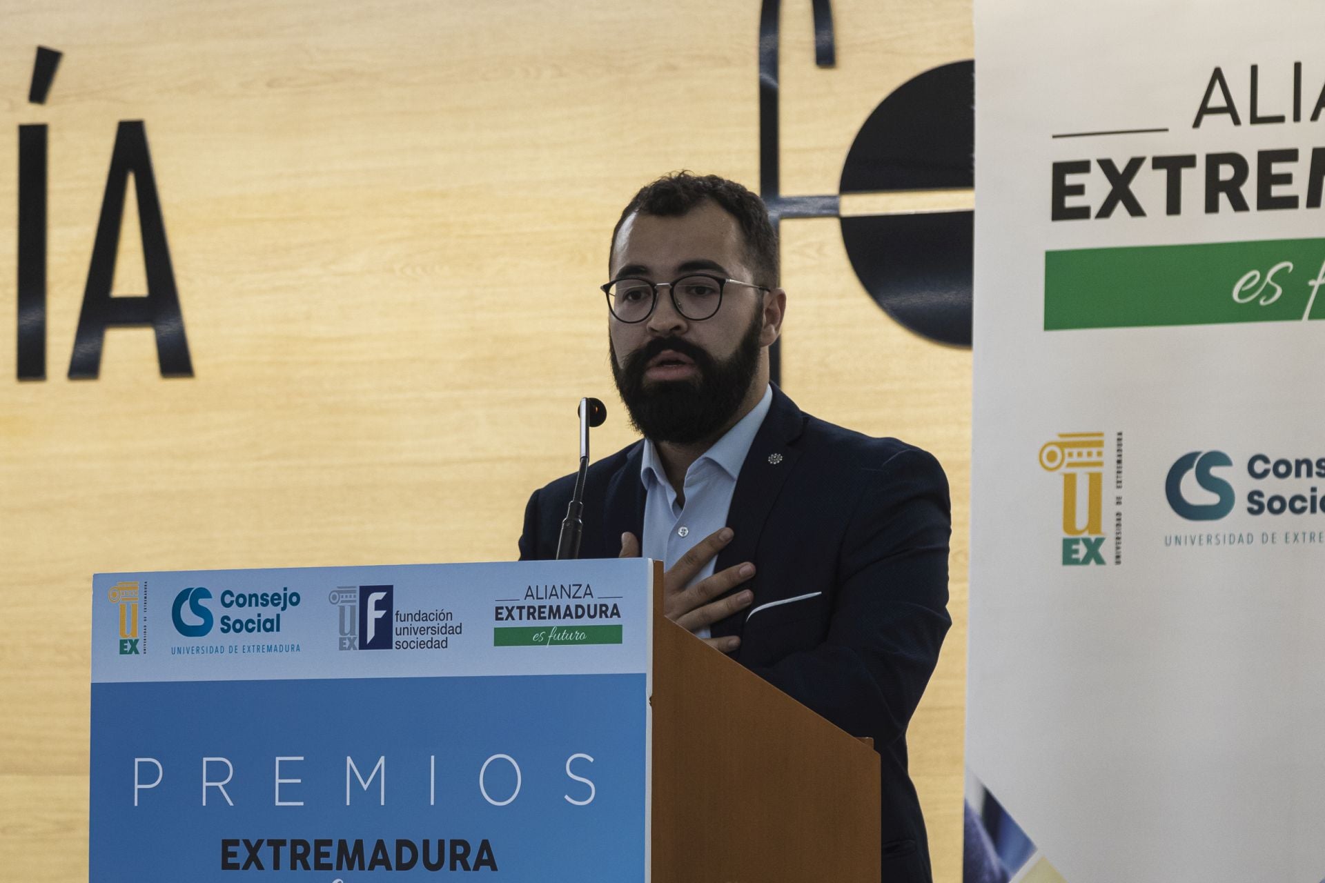 Entrega de galardones a los ganadores de la tercera edición de los &#039;Premios Extremadura es futuro&#039;