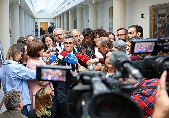 Félix Bolaños, en declaraciones ante la prensa.
