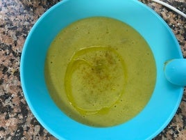 Puré de pescado y verduras