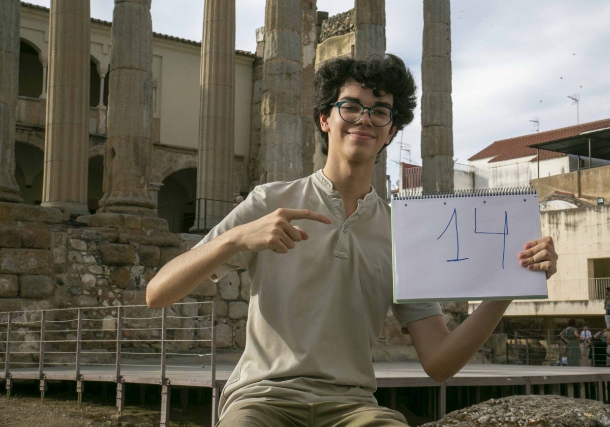 Pablo alcanza la perfección en la PAU de Extremadura: «Estudiaré Matemáticas e Informática»