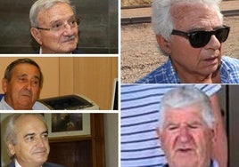 Eugenio Hernández, Antonio Garrido, Nicasio López, Pedro Rodríguez Santano y Antonio Ruíz Torres.