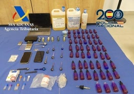 Droga incautada por la Policía Nacional.