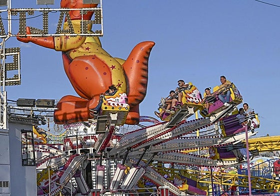 Atracciones en la Feria de San Juan de Badajoz.