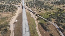 Estado de las obras del tramo de AVE entre Malpartida de Plasencia y Fuentidueñas.