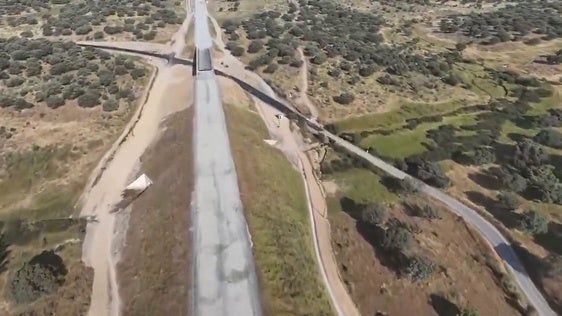 Estado de las obras del tramo de AVE entre Malpartida de Plasencia y Fuentidueñas.