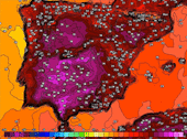 Extremadura supera los 42 grados y marca la temperatura más alta de España este martes