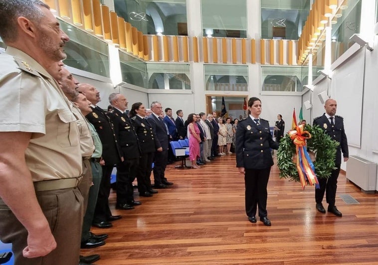 Homenaje de la Policía Nacional a las víctimas extremeñas del terrorismo