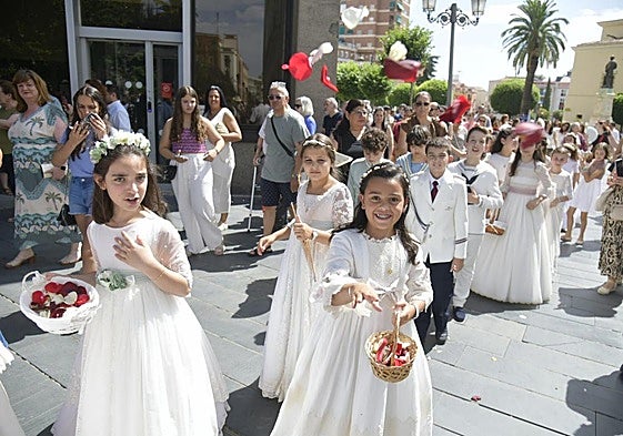 Procesión del Corpus en Badajoz.
