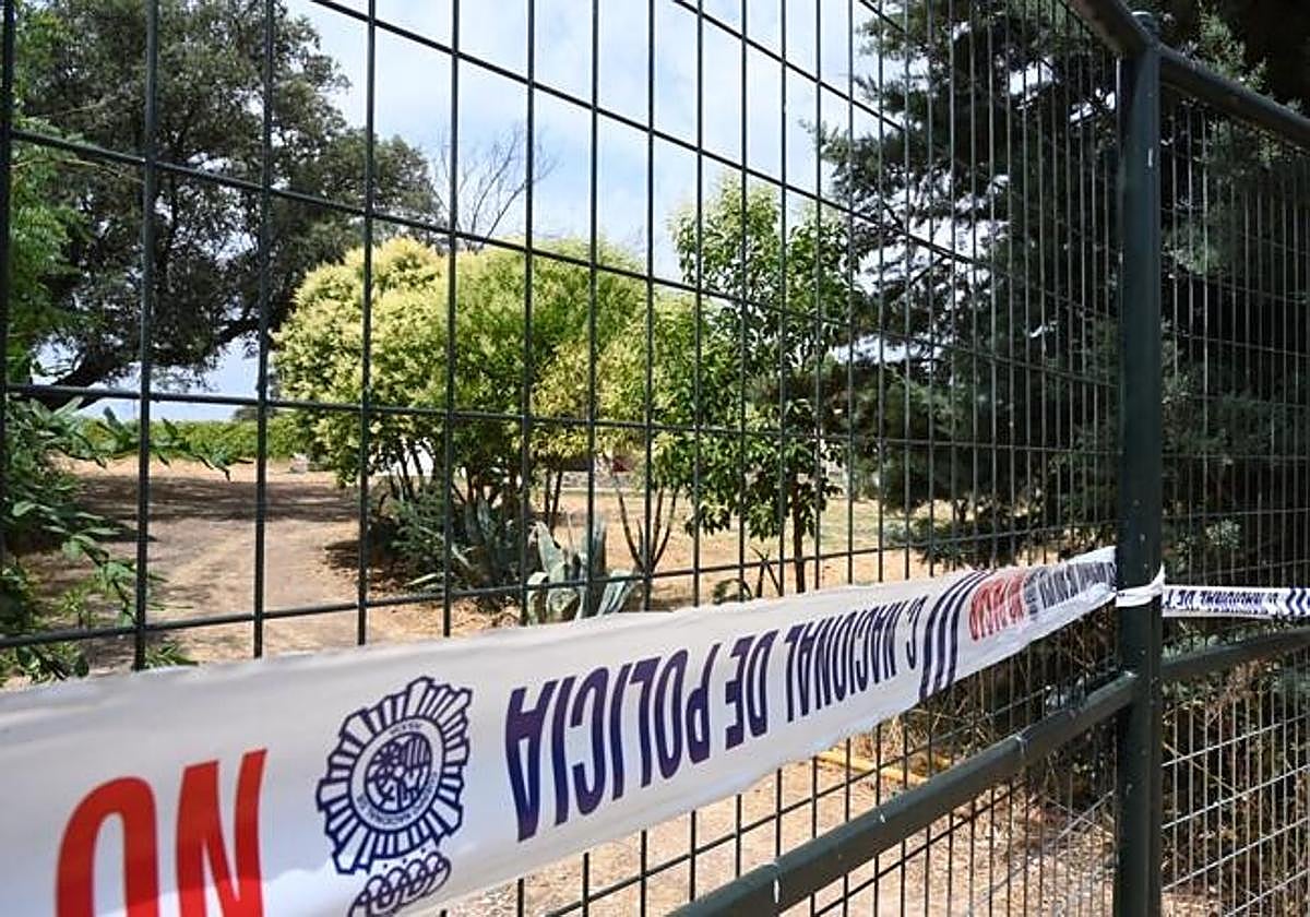 Finca precintada por la Policía Nacional en Malas Aradas.