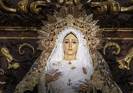 La Virgen de la Esperanza es venerada durante todo el año en la iglesia de San Juan de Cáceres.