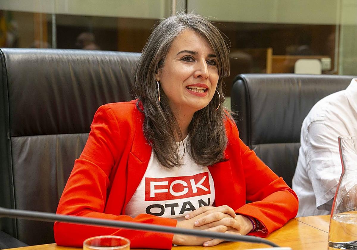 La portavoz de Unidas por Extremadura, Irene de Miguel.