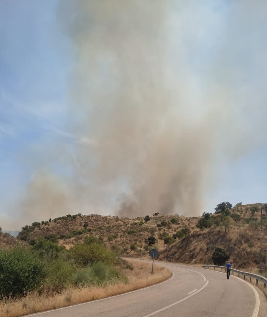 Incendio en Garrovillas de Alconétar.