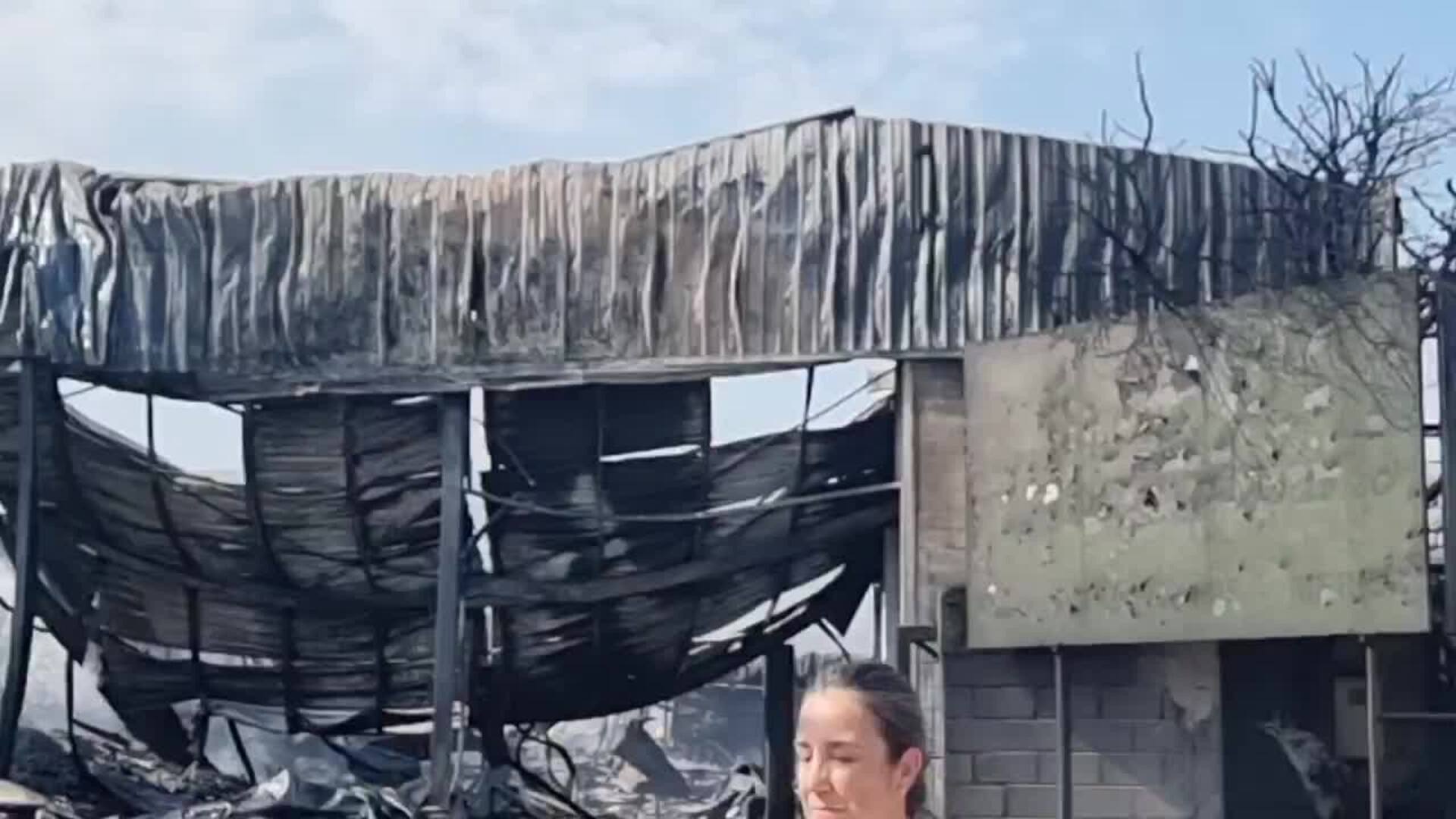 Así han quedado las naves calcinadas en Mérida