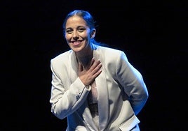 La fadista Sara Correia en una actuación en 2023.