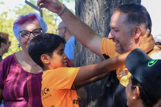Despedida de los niños saharauis que pasaron el verano en Extremadura.